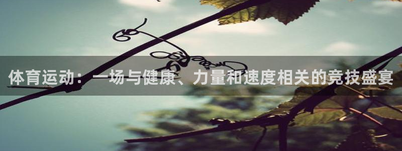 3377体育官网下载注册：体育运动：一场与健康、力量和速度相